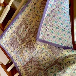 NEW Handmade Purple and Green Owl Themed Quilt